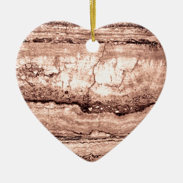 Ornamento De Cerâmica  Sand Dune Granite, tan brown stone rocks (Frente)