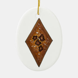 Ornamento De Cerâmica Sand Tart Cinnamon Natal Cookie