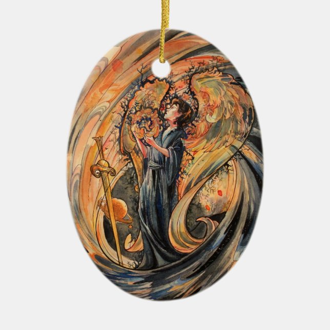 Ornamento De Cerâmica Sandolphon (Frente)