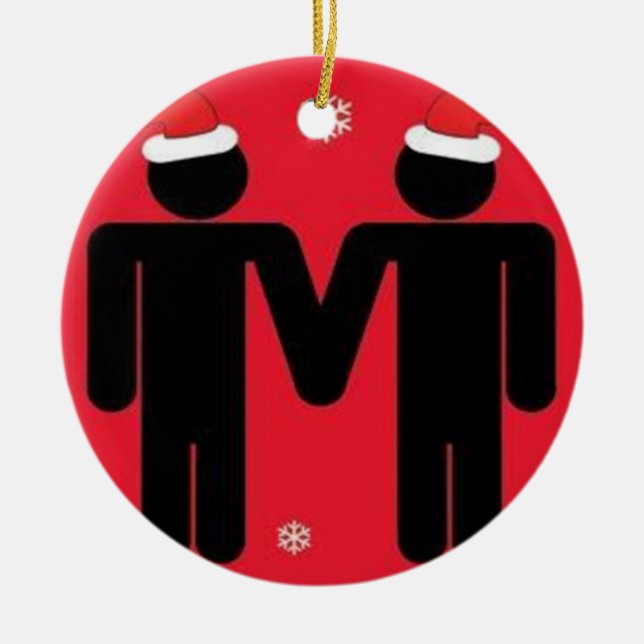 Ornamento De Cerâmica Santa alegres (Frente)