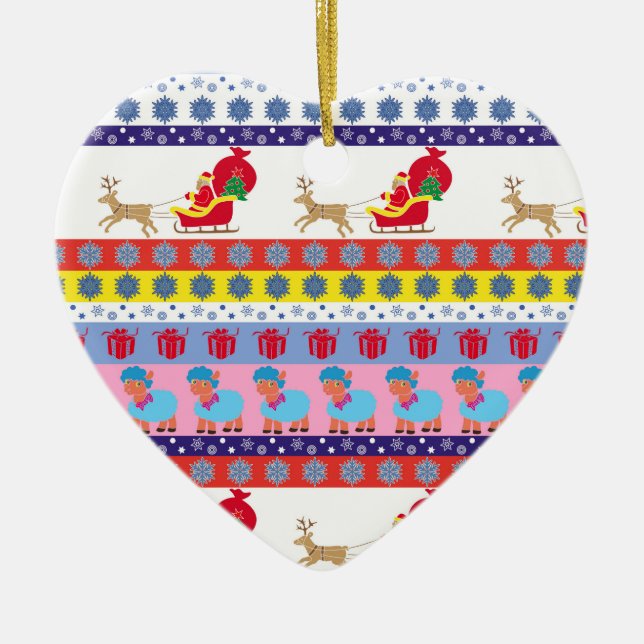 Ornamento De Cerâmica Santa Claus dorigh (Frente)