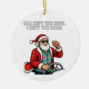 Ornamento De Cerâmica Santa Divórcio Custódia Humor Engraçado Feriado Na
