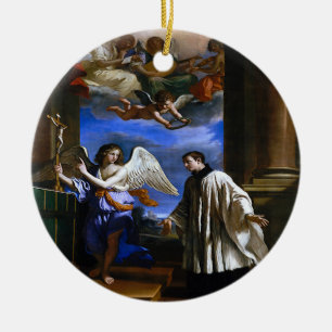 Ornamento De Cerâmica Santo Aloísio de Gonzaga