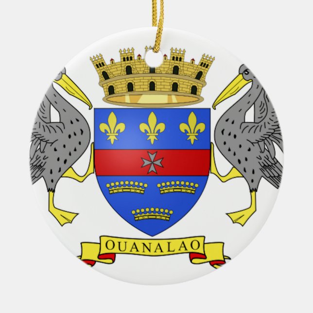 Ornamento De Cerâmica Santo Barthelemy (Frente)