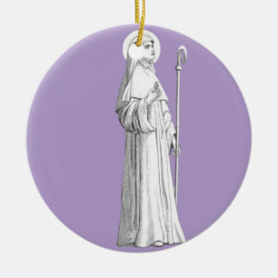Ornamento De Cerâmica Santo Catherine de Siena Virgin