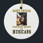 ORNAMENTO DE CERÂMICA SANTO CECILIA<br><div class="desc">celelia do santo</div>