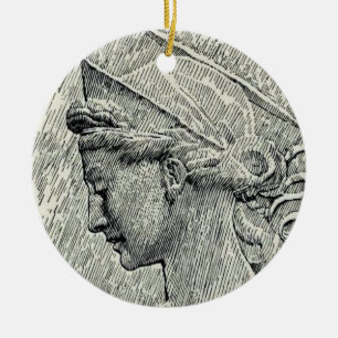 Ornamento De Cerâmica Santo Cecilia Virgin e mártir