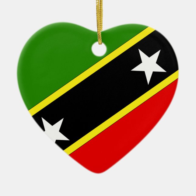 Ornamento De Cerâmica Santo Christopher Nevis (Frente)