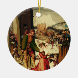 Ornamento De Cerâmica Santo Dorothy de Caesarea