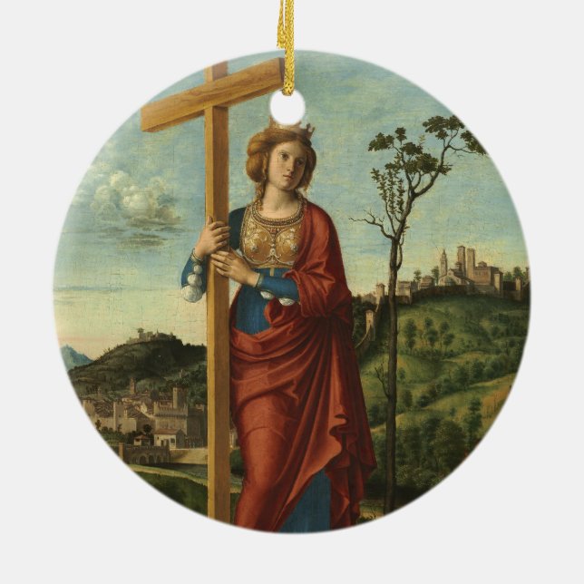 Ornamento De Cerâmica Santo Helena - Cima da Conegliano (Traseira)