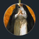 Ornamento De Cerâmica Santo Margaret Mary Alacroco Heart - Giaquinto<br><div class="desc">Santo Margaret Mary Alacroco Heart - Giaquinto</div>