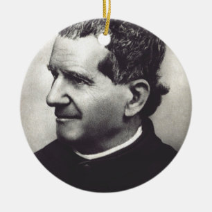 Ornamento De Cerâmica Santo Salesiano Don John Bosco