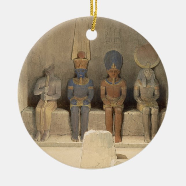 Ornamento De Cerâmica Santuário do templo de Abu Simbel, de "Egipto (Frente)