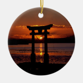 Ornamento De Cerâmica Santuário Japonês Nagao