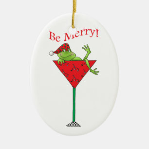 Ornamento De Cerâmica Sapo tipsy-tini's