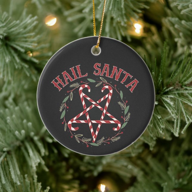 Ornamento De Cerâmica Satã Natal Krampus Xmas Devil Candy (Árvore)