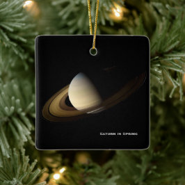 Ornamento De Cerâmica Saturno na Primavera Equinox, Natal Cassini