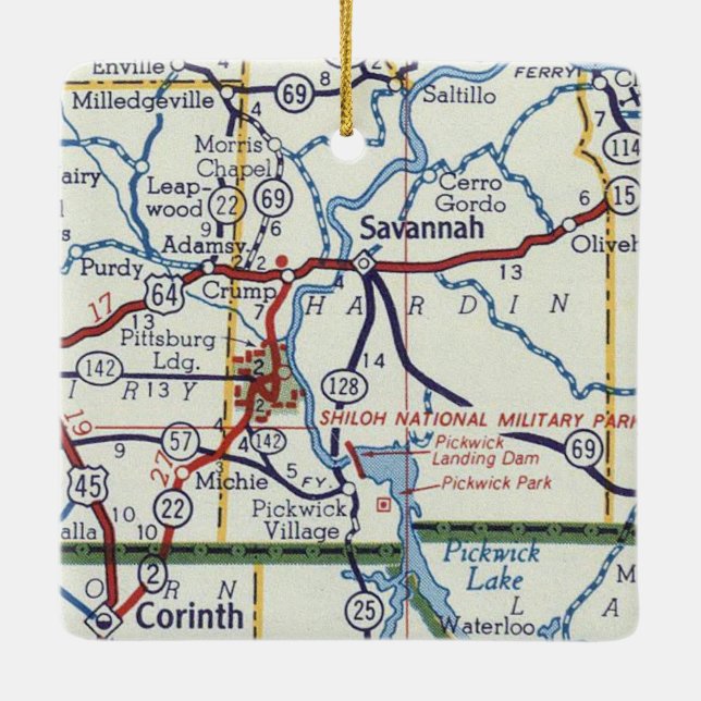 Ornamento De Cerâmica Savannah TN (Verso)