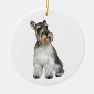 Ornamento De Cerâmica Schnauzer (A11)