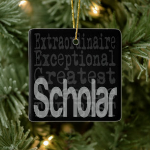 Ornamento De Cerâmica Scholar Extraordinaire