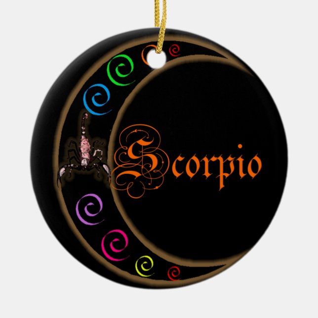 Ornamento De Cerâmica Scorpio (Frente)