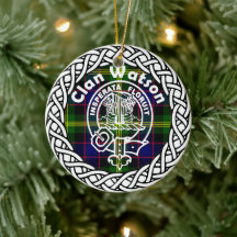 Scottish Clan Watson Tartan e Crest