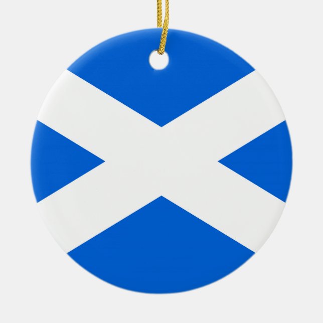 Ornamento De Cerâmica Scottish Flag orncn (Frente)