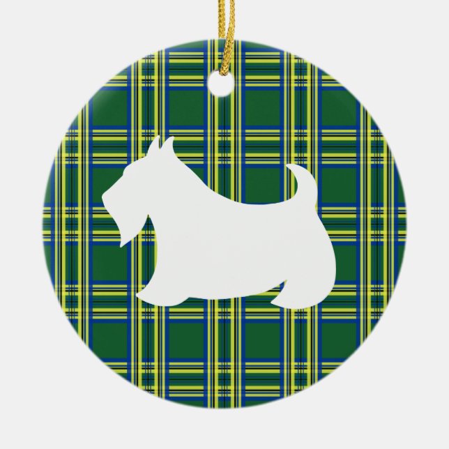 Ornamento De Cerâmica Scottish Terrier Ornament (Frente)
