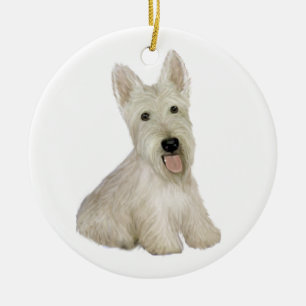 Ornamento De Cerâmica Scottish Terrier - Whaten