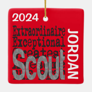 Ornamento De Cerâmica Scout Extraordinário PERSONALIZADO