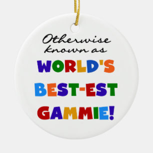Ornamento De Cerâmica Se não sabido como o camiseta do Melhor-est Gammie