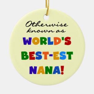 Ornamento De Cerâmica Se não sabido como o camiseta do Melhor-est Nana
