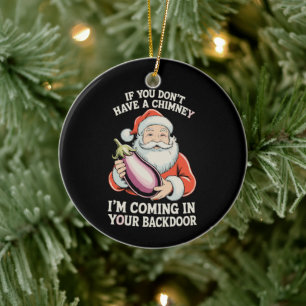 Ornamento De Cerâmica Se Você Não Tem Uma Chaminé Papai Noel Natal Xmas