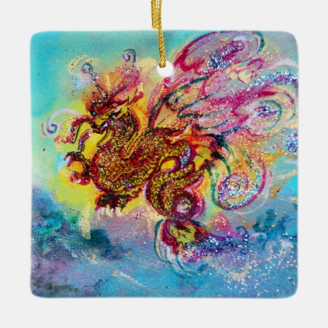 ORNAMENTO DE CERÂMICA SEA DRAGON (Frente)