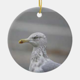 Ornamento De Cerâmica Seagull Photo Ornament 