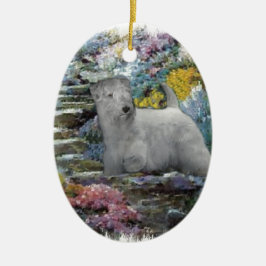Ornamento De Cerâmica Sealyham Terrier Art