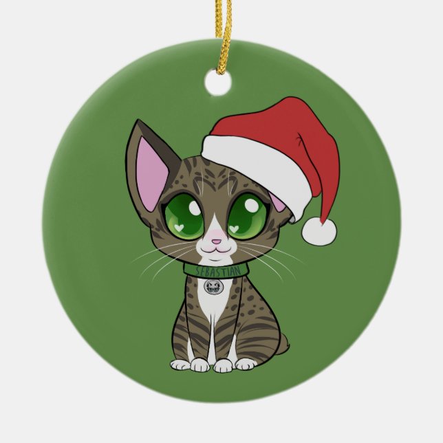 Ornamento De Cerâmica Sebastian Ornament! (Frente)