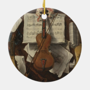 Ornamento De Cerâmica Sebastiano Lazzari Trompe - Notas sobre Violina e