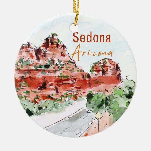 Ornamento De Cerâmica Sedona Arizona Ornament (Frente)