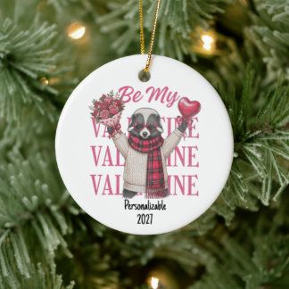 Ornamento De Cerâmica Seja Meu Namorado Cute Skunk Dia dos Namorados