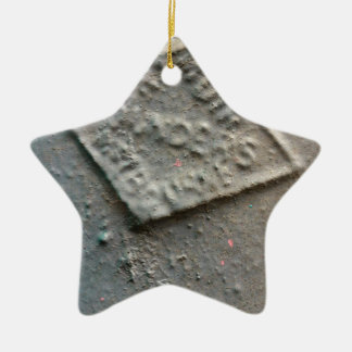 Ornamento De Cerâmica Selado -- Selo antigo dos fabricantes do metal