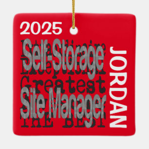 Ornamento De Cerâmica Self Storage Site Manager Extraordinário PERSONALI