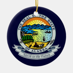Ornamento De Cerâmica Selo de Alaska