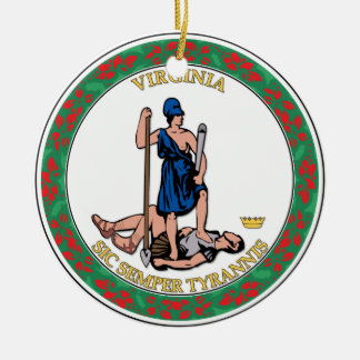 Ornamento De Cerâmica Selo de excelente do Estado da Virgínia