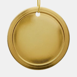 Ornamento De Cerâmica Selo de Folha de Ouro 3D Medalha de Prêmio de Exce