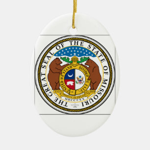 Ornamento De Cerâmica Selo do estado de Missouri