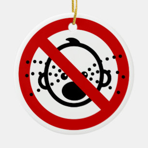 Ornamento De Cerâmica SEM Cry Baby ⚠ Thai - Sinal de Aeroporto ⚠