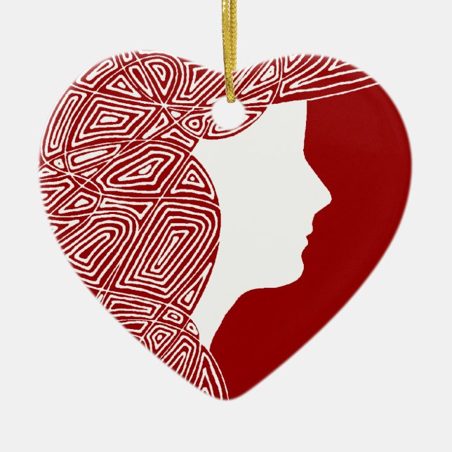 Ornamento De Cerâmica Senhora (Frente)