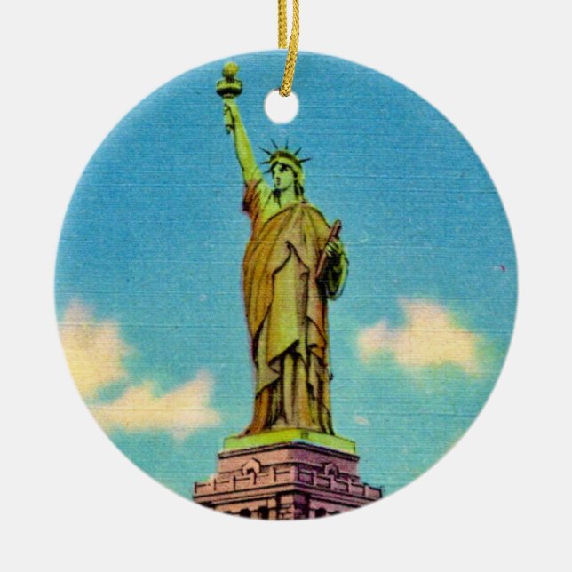 Ornamento De Cerâmica Senhora Liberdade (Frente)