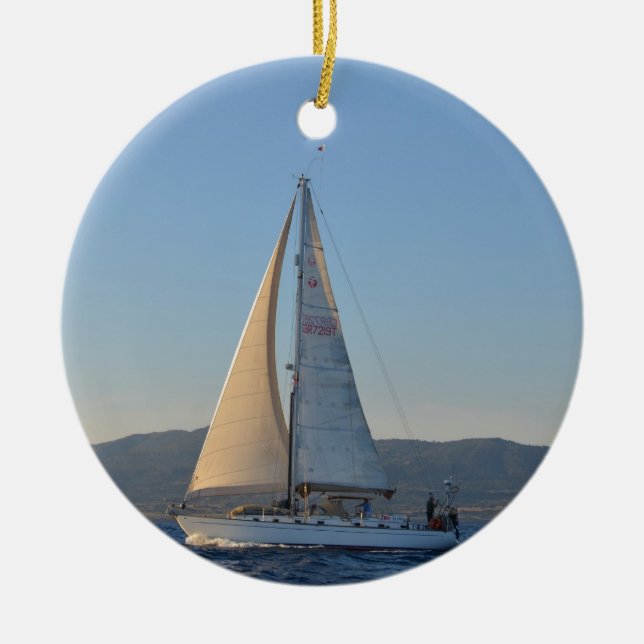 Ornamento De Cerâmica Senhora Sombria No Início Da Manhã (Frente)